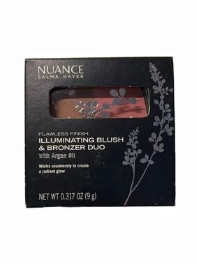 NUANCE Salma Hayek Flawless Finish Blush & Bronzer Duo Bronzed Rosewood